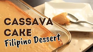 How To Make Cassava Cake Filipino Dessert  Simply Bakings [upl. by Aneelahs]