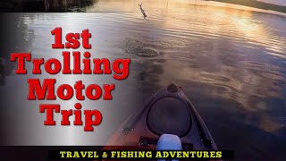 Trolling Motor On Native Titan 105 And Awesome Sunset Kayak Trip [upl. by Irahcaz]