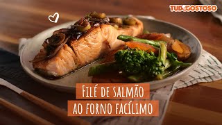 Filé de Salmão ao Forno  Receitas TudoGostoso [upl. by Auohs378]