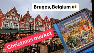 3 days in Bruges Belgium  Christmas market  November walk [upl. by Filide]