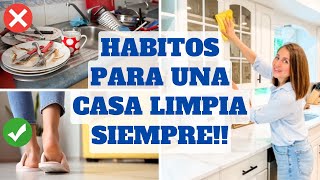 REGLAS PARA UNA CASA LIMPIA TODO EL TIEMPO  Tips de Experta en Limpieza y Organización [upl. by Mide]