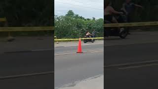 GTA Female rider intentionally enters bike course of Ironman 703 triathlon in Davao City [upl. by Suertemed]