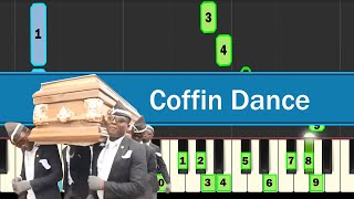 Coffin Dance  Easy Piano Tutorial [upl. by Yelnikcm565]