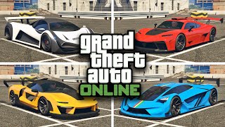 Top 6 Best Supercars in GTA 5 Online [upl. by Asemaj677]