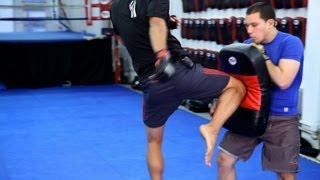 How to Set Up the Flying Knee Technique  MMA Fighting [upl. by Abel794]