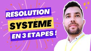 Résoudre un système à 2 variables en 3 étapes simples [upl. by Ainnet298]