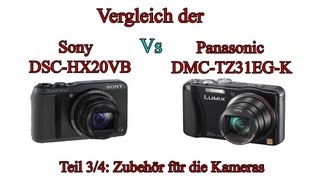 Vergleich der quotSony Cybershot DSCHX20Vquot mit der quotPanasonic Lumix DMCTZ31quot Teil 34 [upl. by Huxley]