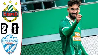 SK Rapid Wien  TSV Hartberg 21 Highlights  ÖBundesliga  20242025 [upl. by Llennhoj]