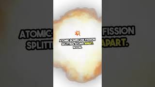 Hydrogen Bomb vs Atomic Bomb Explained shorts [upl. by Coughlin]