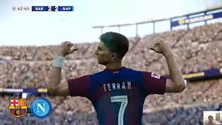 Barcelona vs Napoli  Champions League 202324  PES 21 [upl. by Ahtamat]