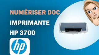 Comment numériser un document avec limprimante HP DeskJet 3700 AllinOne [upl. by Nerval]