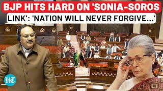 Naddas Fiery Speech Targets Sonia Gandhi As Soros Ties amp Dhankhar Removal Fuel Political Clash [upl. by Shellans]