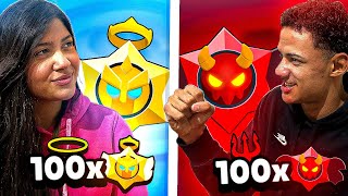 100 STARS DROPS 👹 VS 100 STAR DROPS 😇 [upl. by Riay]