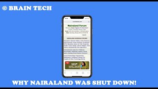 Why Nairaland Forum Was Shut Down  Nairaland News Today [upl. by Nnayrb]