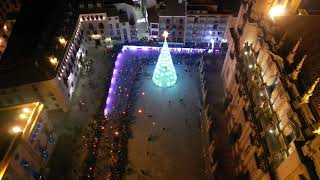 Vista a pájaro de la carrera de la San Antón desde un dron Jaén 130124 [upl. by Yahsal91]