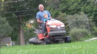 TODDLER LOVES DRIVING GRANDPAS TRACTOR [upl. by Fernandez]