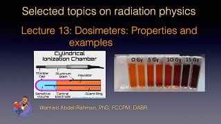 Selected Topics on Radiation Physics Lecture 13Dosimeter Properties and examples [upl. by Ydisahc]