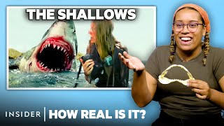 Shark Expert Rates 10 Shark Attacks In Movies And TV  How Real Is It  Insider [upl. by Nosmoht914]