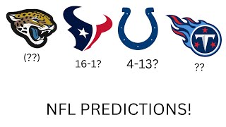 Predicting NFL Teams Season AFC South nfl [upl. by Cordey]