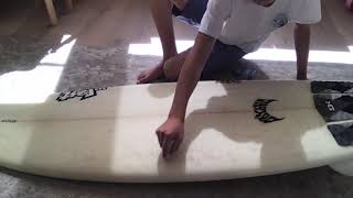 How To Dewax And Wax A Surfboard [upl. by Nomrah]