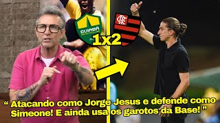 VEJA OS ELOGIOS DA MIDIA PAULISTA AO GRANDE JOGO DO FLAMENGO DO FILIPE LUIS CONTRA O CUIABA HOJE [upl. by Peh]