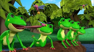 Five little Speckled Frogs Sat On A Speckled Log  Five Little Speckled Frogs Nursery Rhymes Tv [upl. by Fabio]