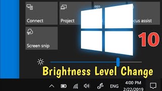 How to Change Brightness Level On Windows 10  Brightness level Kaise Change Karen [upl. by Bary]