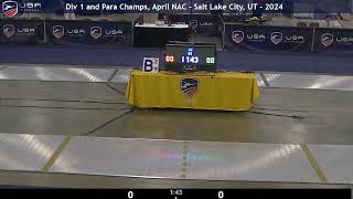 B2 Vet Mens 50 Epee  Gaines v Wheeler  Div 1 Para National Championships and April NAC  2024 [upl. by Rehtaeh]