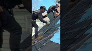 Installing GAF Timberline UHDZ roofing homeimprovement construction roofer nj njroofer [upl. by Stafford]