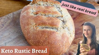 Rustic Bread  keto flourfree glutenfree [upl. by Zehcnas]