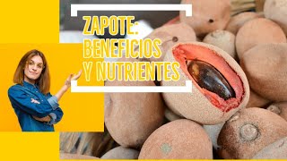 Zapote sapote o Achras sapota beneficios y nutrientes de esta fruta exótca [upl. by Lehcear591]