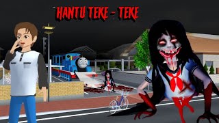 Hantu TEKE TEKE 😱  SAKURA School Simulator Horror Drama 👺 [upl. by Hako585]