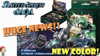 HUGE Battle Spirits Saga News New Set New Color New Starter Deck GUNDAM [upl. by Anya]