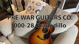 2023 PreWar Guitars Co 00028 Granadillo [upl. by Marasco]