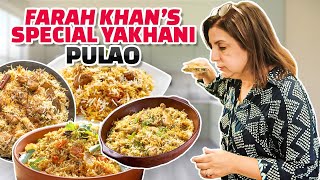 Farah Khans Famous Yakhani Pulao  FarahKhanK [upl. by Rafaelia]