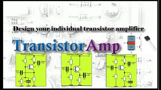 Design of transistor amplifier [upl. by Jeminah]