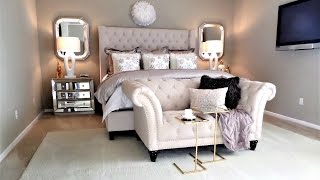 NEW Luxury Master Bedroom Tour and Decor Tips amp Ideas [upl. by Yrocal]