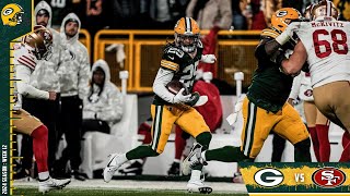 Xavier Mckinney Gets His 7th Interception  Packers vs 49ers [upl. by Llenrrad959]