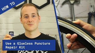 Rehook Gooeys  How to Fix a Bike Puncture Using Glueless Repair Patches [upl. by Leighton71]