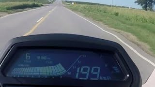 Cómo funcionan las Bobinas de mí Dominar modificada con tapa KTM ❓💀 velocidad GPS 🔥 [upl. by Eimmaj]