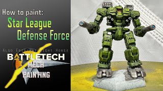 How to paint SLDF Eridani Light Horse  Battletech miniature painting [upl. by Bakeman90]