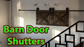 Amazing Barn Door Shutters  Window Coverings  Cheap and Easy [upl. by Letnuahc421]