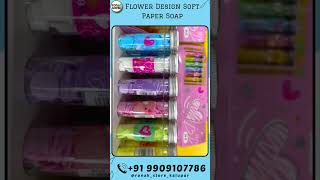 Flower Design Soft Paper Soap Best For Hand Wash in Travel Arrival at Ronak Store papersoap new [upl. by Guenevere279]