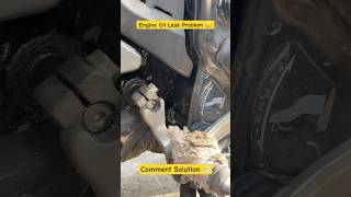 Engine Oil Leak Problem 😱Comment Solutions ns200 himachalpradesh modified engineproblems [upl. by Notyard]