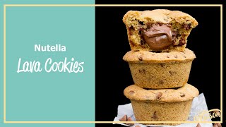 Nutella Lava Cookies Recipe [upl. by Tompkins]