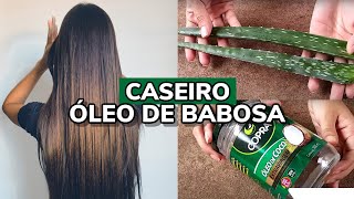 ÓLEO DE BABOSA CASEIRO  Cresce e Fortalece o Cabelo 🌱 [upl. by Odine930]