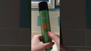 In Hand Review of Garnier Fructis Style Sleek amp Shine Hairspray [upl. by Idolah]