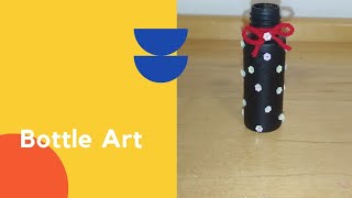 Bottle art diy bottle decoration diy plastic bottle art plasticbottleart bottleart diy art [upl. by Ardnoek]