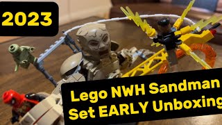 Lego No Way Home Sandman Set EARLY Unboxing 2023 [upl. by Atisusej]