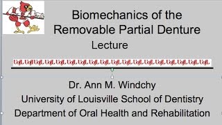 Biomechanics of Removable Partial Dentures Lecture 3 [upl. by Harmaning]